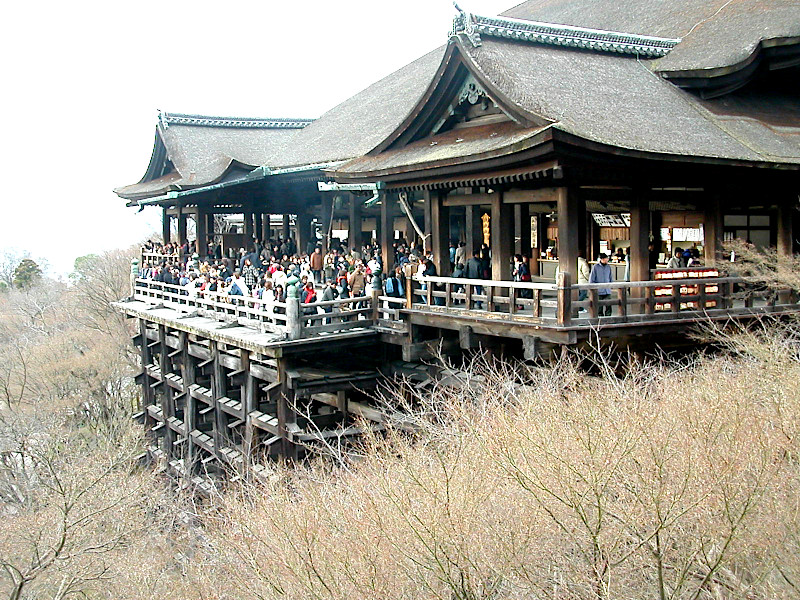 Main Hall of Kiyomizu-dera or Pure Water Temple in Kyoto
