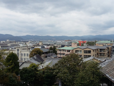 View from Awata-jinja Shrine over Kyoto