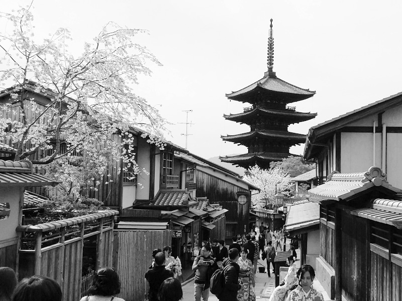 Sannenzaka Street with Yasaka Pagoda in Kyoto