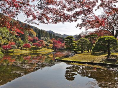 Upper Garden Pond of Shugakuin Imperial Villa in Kyoto