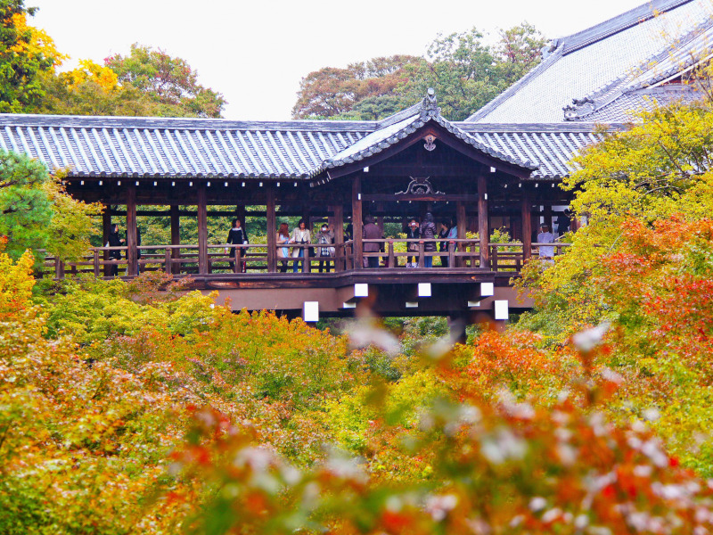 Tsutenkyo Bridge during autumn Tofukuji Temple in Kyoto