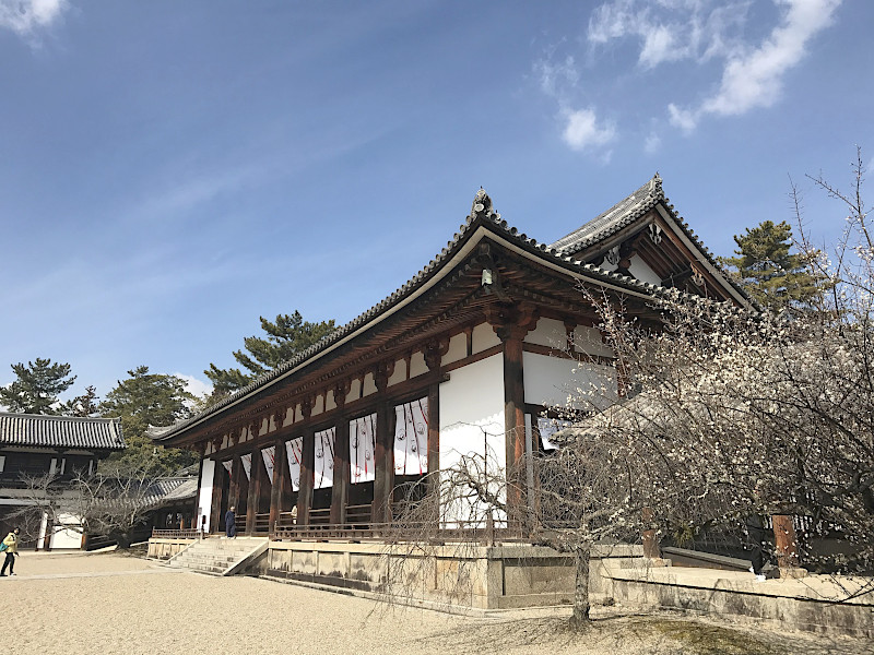 Daikodo Hall or the Great Lecture Hall of Horyuji Temple near Nara