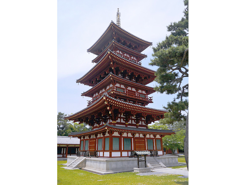 West Pagoda Saito Yakushiji Temple in Nara
